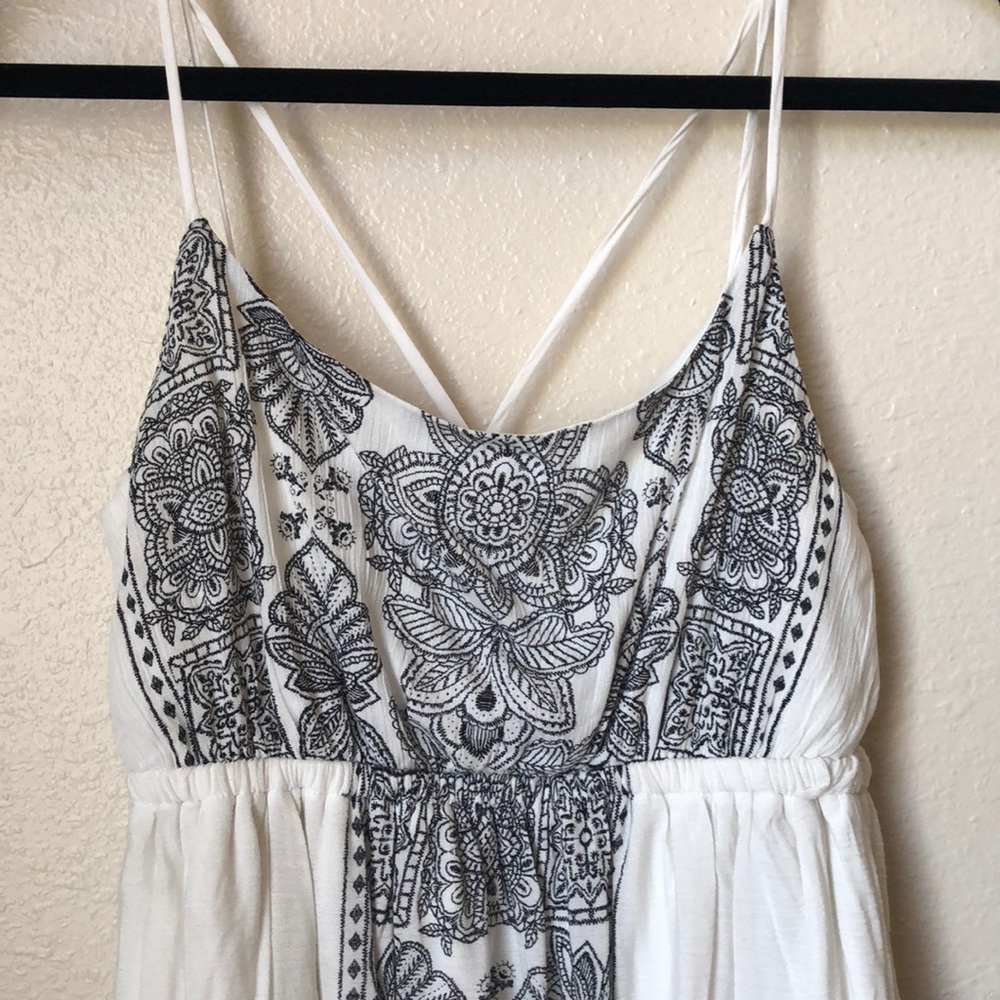 Gorgeous Strappy Back Floral Stamped Dress